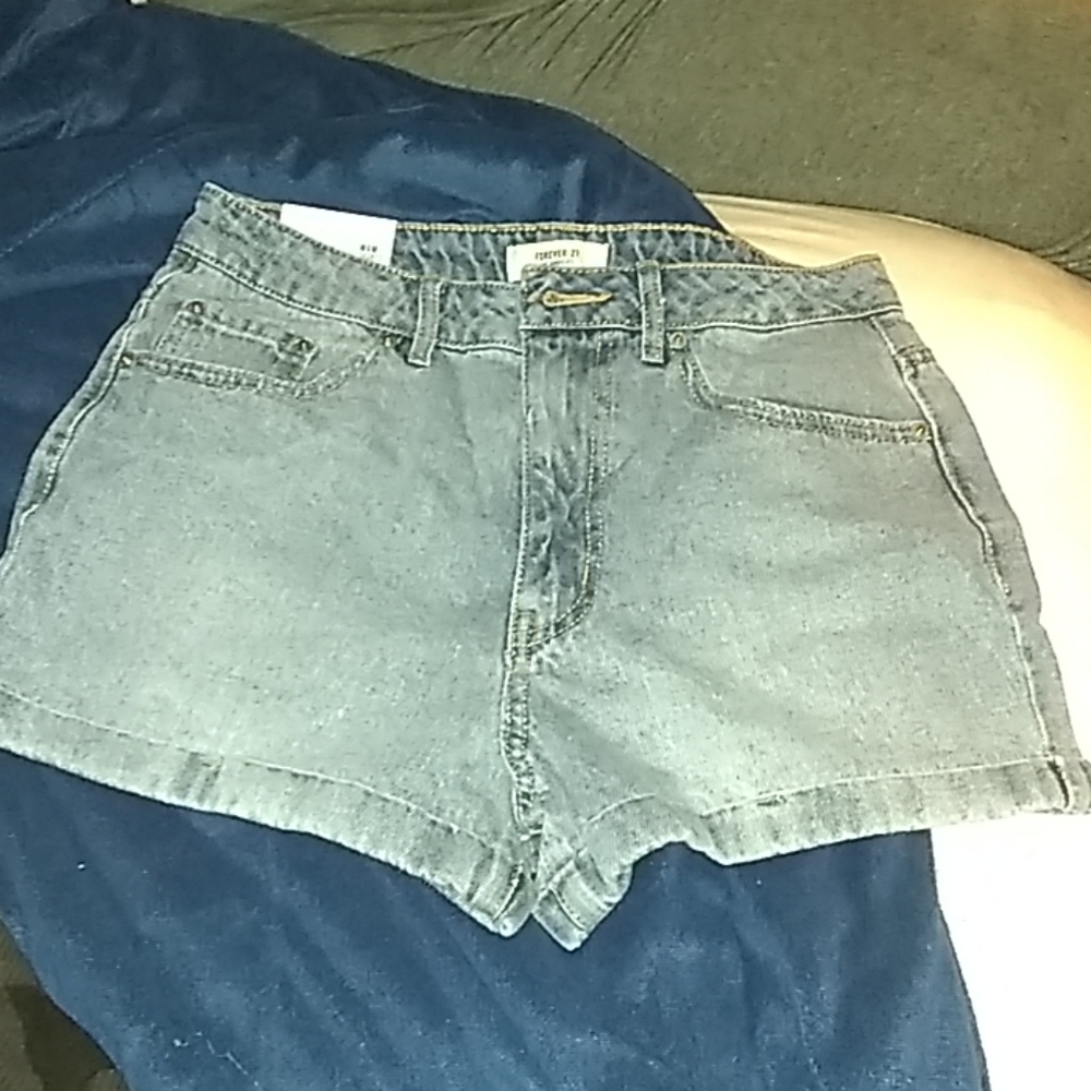 Denim shorts/high light denim